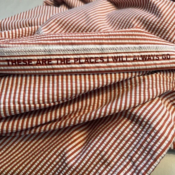 Rhone Mens Seersucker Striped Rec Camp Hoodie Size L Nantucket Performancewear - Picture 9 of 9